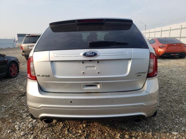 2FMDK4AK3BBA24311 - 2011 FORD EDGE SPORT SILVER photo 6