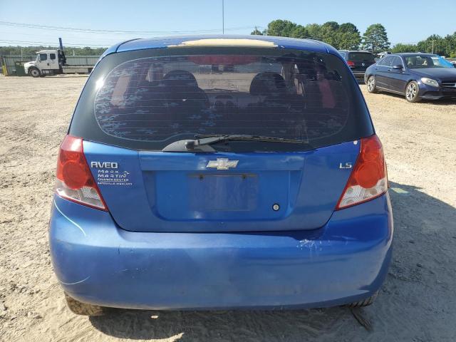 KL1TD66678B123821 - 2008 CHEVROLET AVEO BASE BLUE photo 6