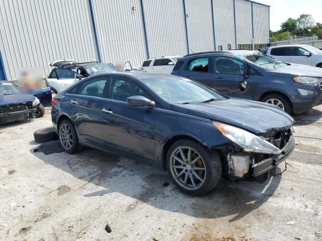 5NPEC4AC2BH036422 - 2011 HYUNDAI SONATA SE BLUE photo 4