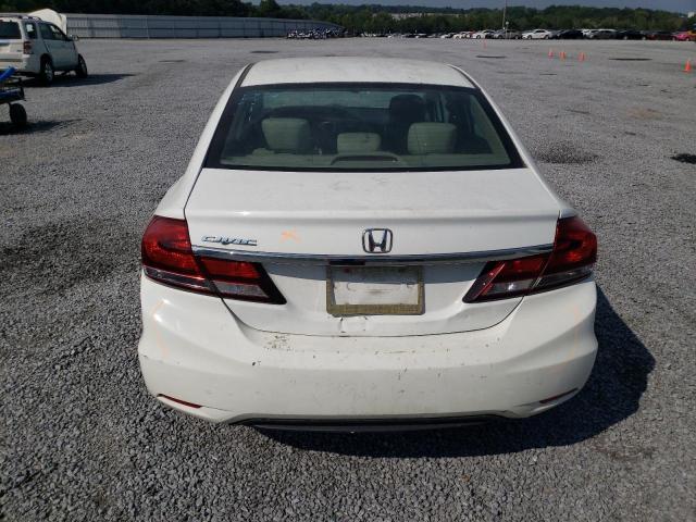 19XFB2F54EE085782 - 2014 HONDA CIVIC LX WHITE photo 6