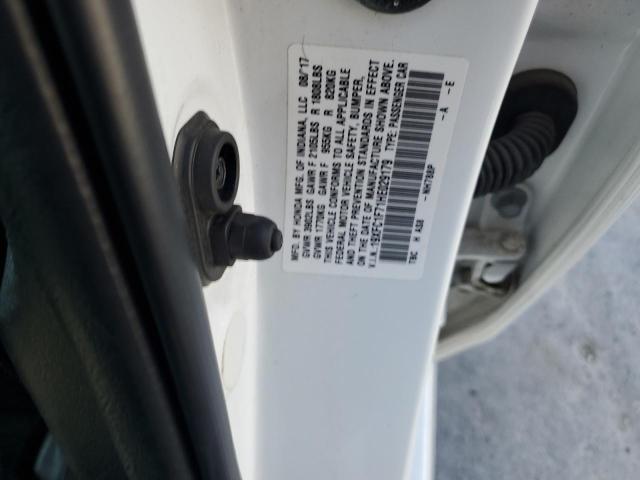 19XFC1F71HE029179 - 2017 HONDA CIVIC EXL თეთრი ფოტო 12