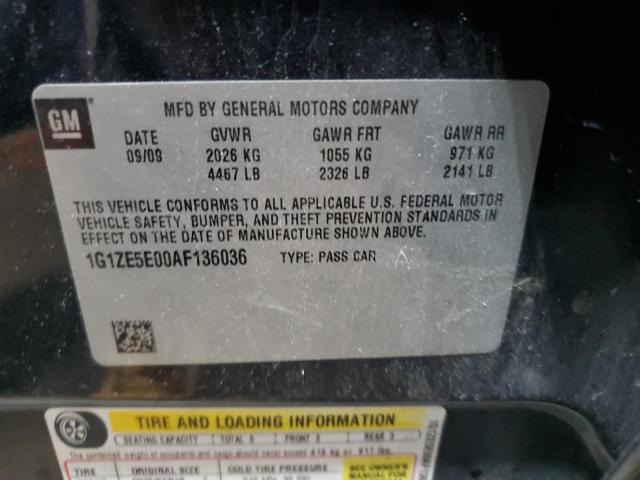 1G1ZE5E00AF136036 - 2010 CHEVROLET MALIBU LTZ 黑色 照片 12