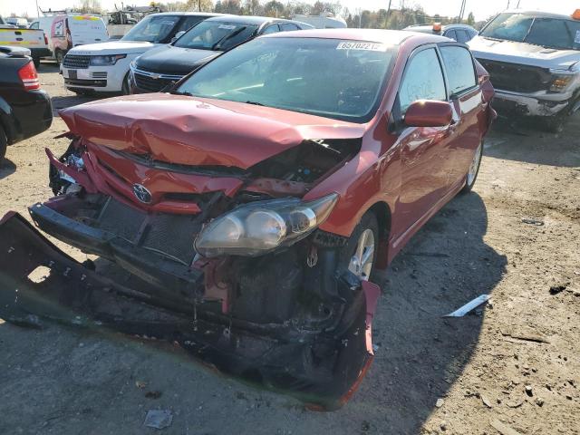 5YFBU4EE5CP004225 - 2012 TOYOTA COROLLA BASE RED photo 2