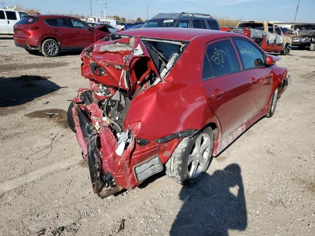 5YFBU4EE5CP004225 - 2012 TOYOTA COROLLA BASE RED photo 4