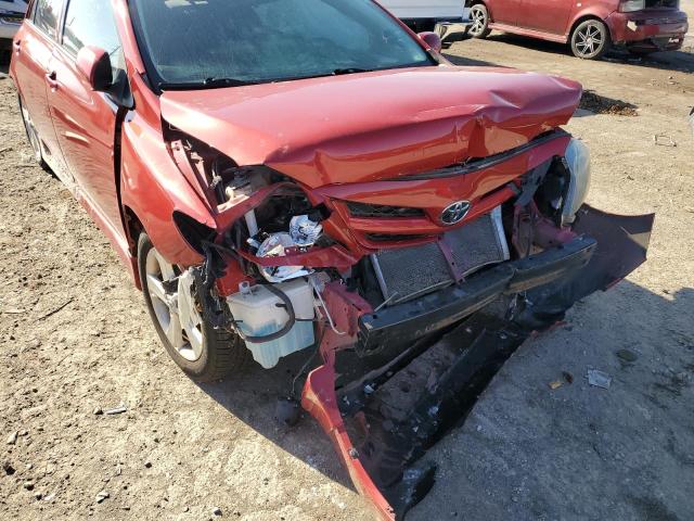 5YFBU4EE5CP004225 - 2012 TOYOTA COROLLA BASE RED photo 9