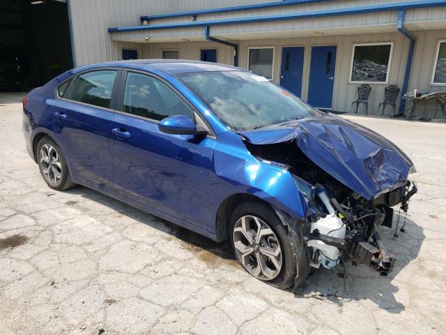 3KPF24AD4ME398324 - 2021 KIA FORTE FE BLUE photo 4