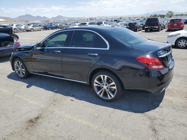 55SWF4KBXGU146835 - 2016 MERCEDES-BENZ C 300 4MATIC BLACK photo 2