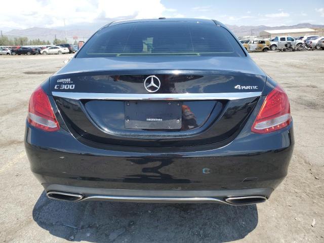 55SWF4KBXGU146835 - 2016 MERCEDES-BENZ C 300 4MATIC BLACK photo 6
