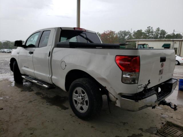 5TFRV54179X072231 - 2009 TOYOTA TUNDRA DOUBLE CAB WHITE photo 2