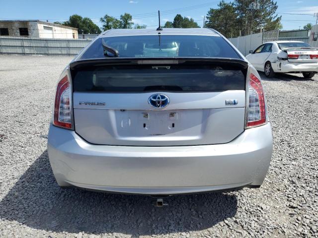 JTDKN3DU4D1674774 - 2013 TOYOTA PRIUS SILVER photo 6