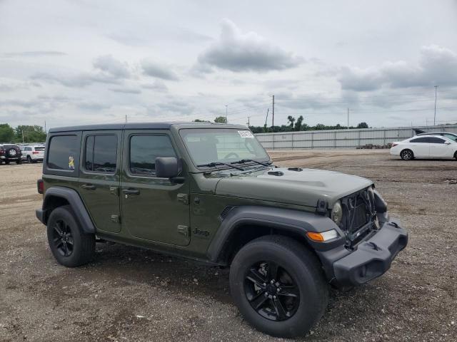 1C4HJXDG3MW511947 - 2021 JEEP WRANGLER U SPORT Жасыл фото 4
