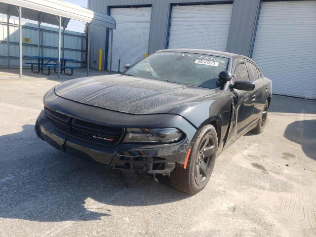 2C3CDXAT3MH581762 - 2021 DODGE CHARGER POLICE BLACK photo 1