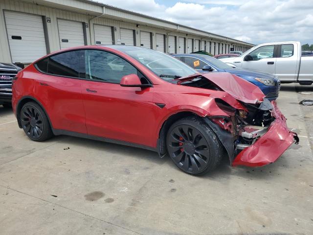 7SAYGDEF1PF661067 - 2023 TESLA MODEL Y RED photo 4