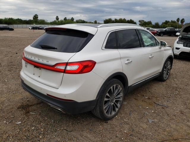 2LMTJ6LR7GBL52718 - 2016 LINCOLN MKX RESERVE თეთრი ფოტო 4