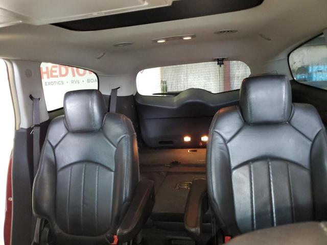 5GALRCED8AJ198615 - 2010 BUICK ENCLAVE CXL BURGUNDY photo 10