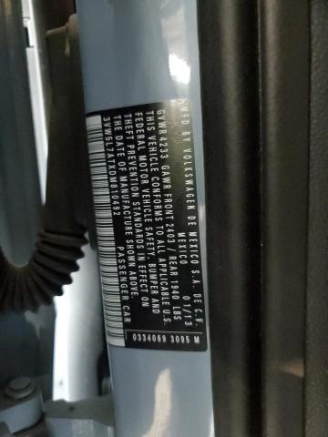 3VW5L7ATXDM810492 - 2013 VOLKSWAGEN BEETLE BLUE photo 12