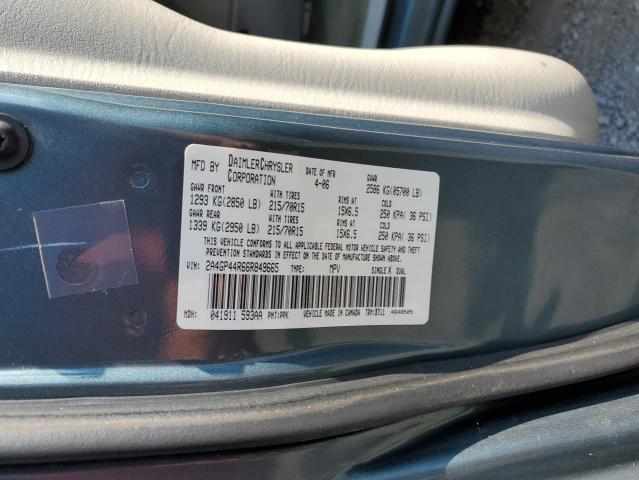 2A4GP44R66R849665 - 2006 CHRYSLER TOWN & COU LX BLUE photo 13