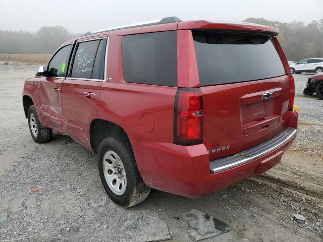 1GNSCCKC6FR566975 - 2015 CHEVROLET TAHOE C1500 LTZ RED photo 3