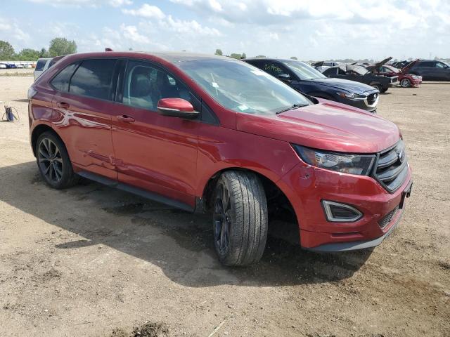 2FMTK3AP7FBC37673 - 2015 FORD EDGE SPORT 红色 照片 4