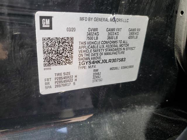 1GYS4HKJ0LR307583 - 2020 CADILLAC ESCALADE ESV LUXURY 黑色 照片 13