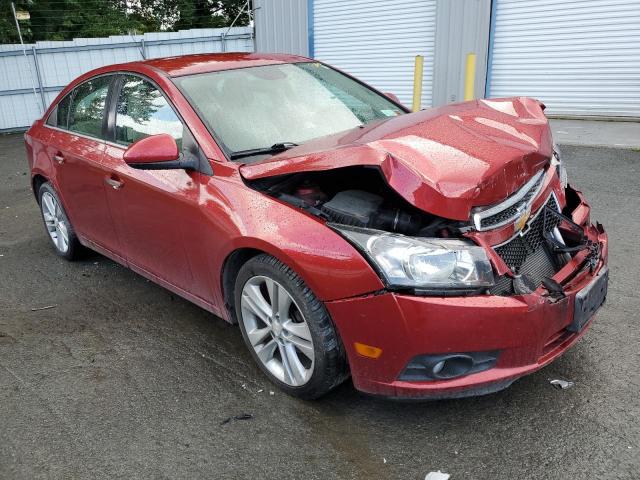 1G1PG5SB3E7460542 - 2014 CHEVROLET CRUZE LTZ RED photo 4