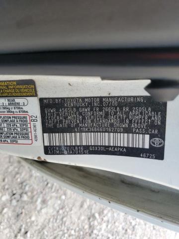 4T1BK36B66U162709 - 2006 TOYOTA AVALON XL 白色 照片 12