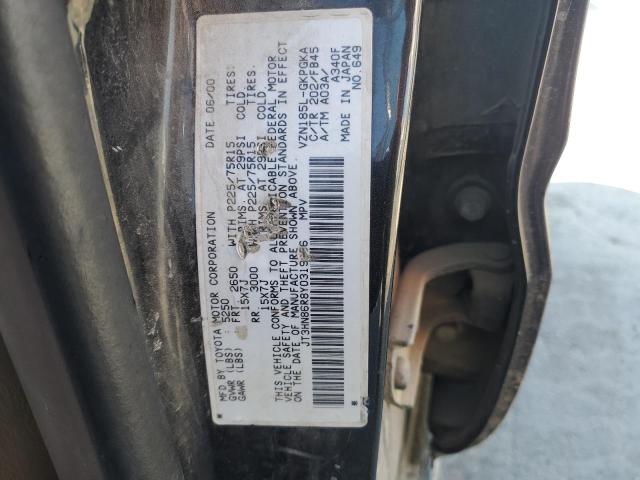 JT3HN86R8Y0319056 - 2000 TOYOTA 4RUNNER SR5 黑色 照片 13