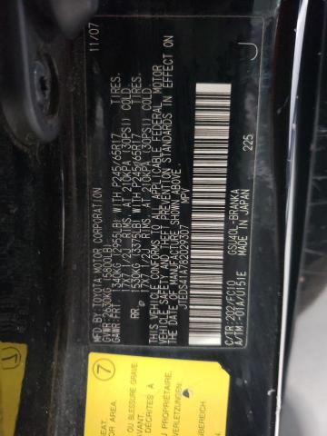 JTEDS41A782029307 - 2008 TOYOTA HIGHLANDER BLACK photo 13