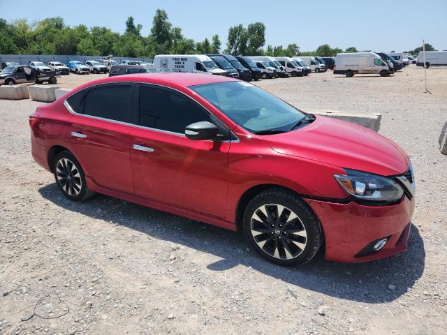 3N1AB7AP4KY333400 - 2019 NISSAN SENTRA S RED photo 4