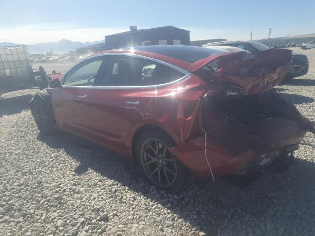 5YJ3E1EB5KF496755 - 2019 TESLA MODEL 3 أحمر صورة 2