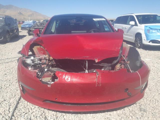 5YJ3E1EB5KF496755 - 2019 TESLA MODEL 3 أحمر صورة 5