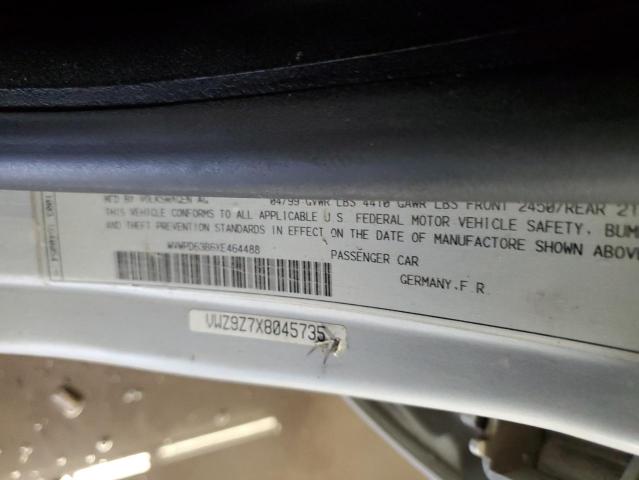 WVWPD63B6XE464488 - 1999 VOLKSWAGEN PASSAT GLX Gümüş foto 12