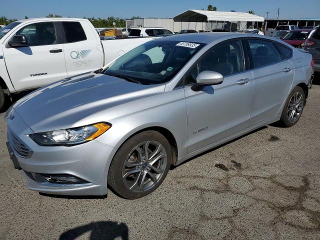 3FA6P0LU6HR232687 - 2017 FORD FUSION SE HYBRID SILVER photo 1