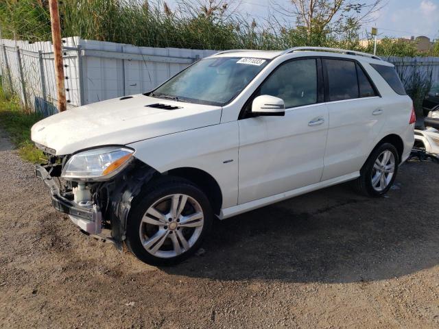 4JGDA5HB4CA089955 - 2012 MERCEDES-BENZ ML 350 4MATIC WHITE photo 1