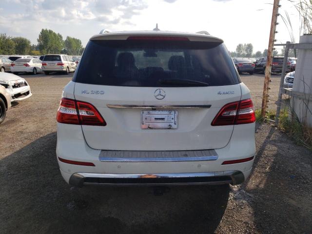 4JGDA5HB4CA089955 - 2012 MERCEDES-BENZ ML 350 4MATIC WHITE photo 6