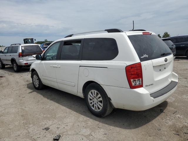 KNDMG4C70E6538666 - 2014 KIA SEDONA LX SILVER photo 2