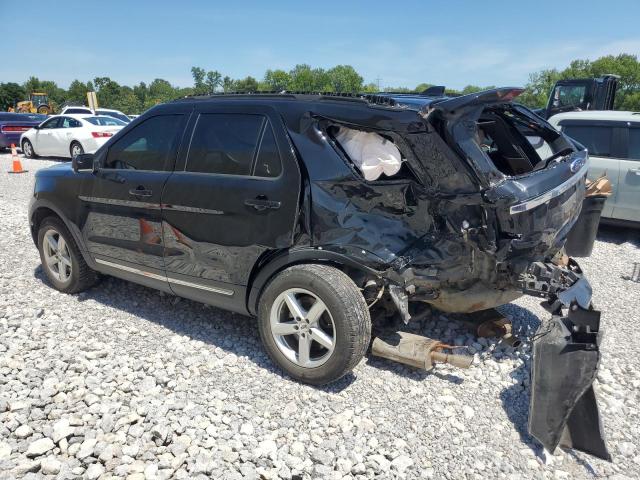 1FM5K8D82HGD47228 - 2017 FORD EXPLORER XLT Negro foto 2