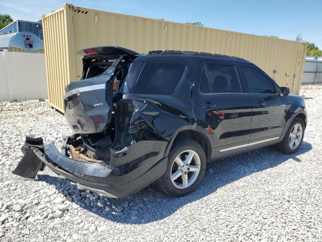 1FM5K8D82HGD47228 - 2017 FORD EXPLORER XLT Negro foto 3