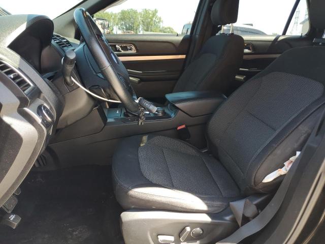 1FM5K8D82HGD47228 - 2017 FORD EXPLORER XLT Negro foto 7