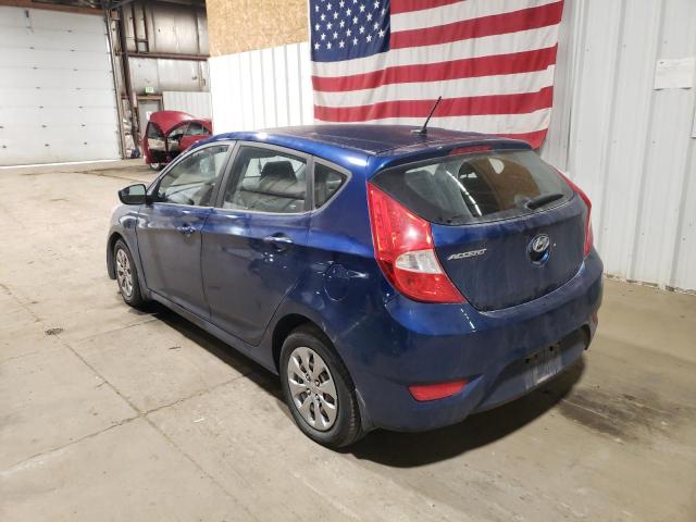 KMHCT5AEXFU218021 - 2015 HYUNDAI ACCENT GS ლურჯი ფოტო 2