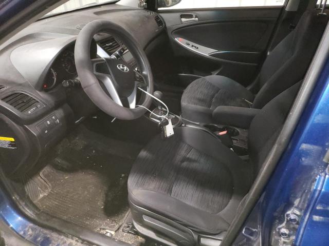 KMHCT5AEXFU218021 - 2015 HYUNDAI ACCENT GS ლურჯი ფოტო 7