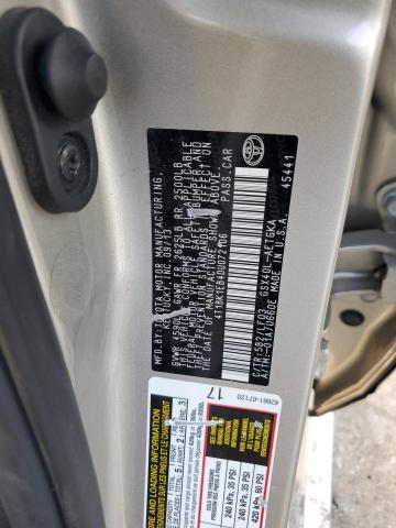 4T1BK1EB4DU072106 - 2013 TOYOTA AVALON BASE SILVER photo 12