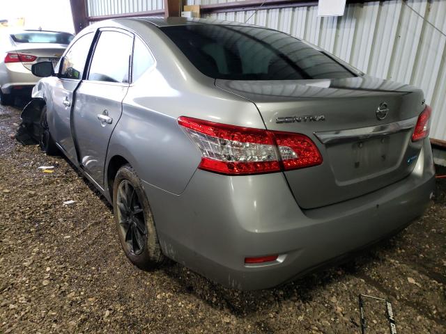 3N1AB7AP4EY324507 - 2014 NISSAN SENTRA S SILVER photo 3