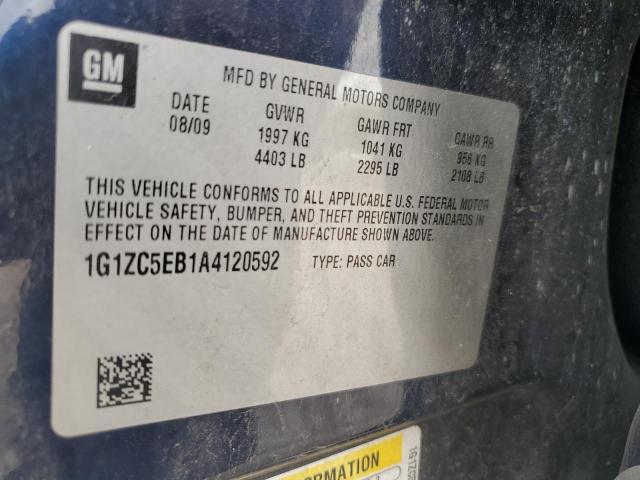 1G1ZC5EB1A4120592 - 2010 CHEVROLET MALIBU 1LT 蓝色 照片 12