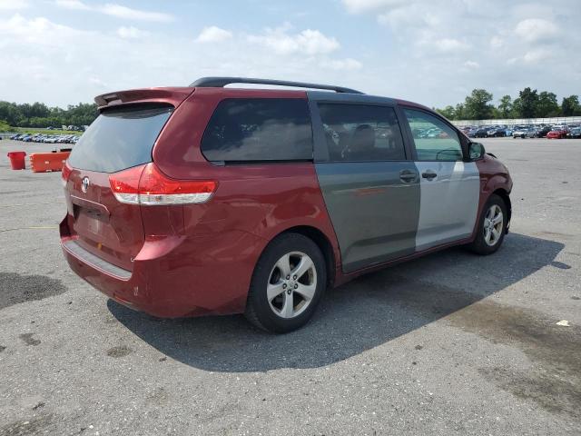 5TDKK3DCXBS154711 - 2011 TOYOTA SIENNA LE 红色 照片 3