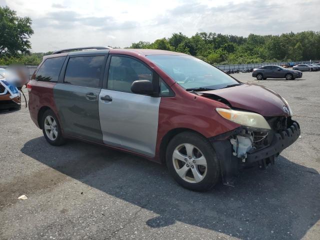 5TDKK3DCXBS154711 - 2011 TOYOTA SIENNA LE 红色 照片 4