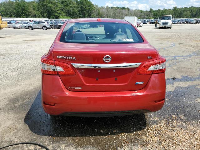 3N1AB7AP6DL712267 - 2013 NISSAN SENTRA S RED photo 6