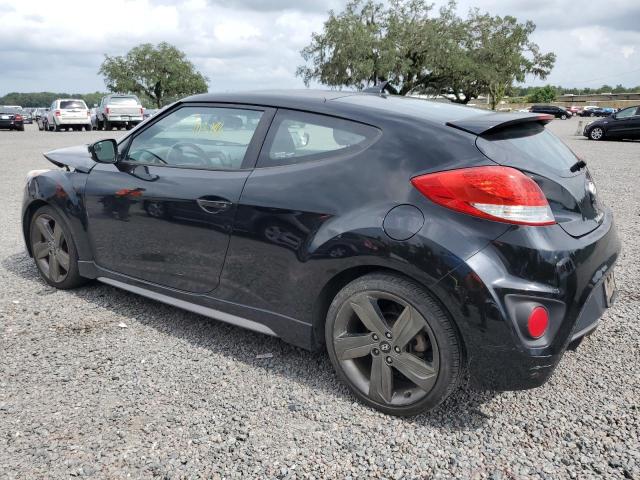 KMHTC6AE9FU237598 - 2015 HYUNDAI VELOSTER TURBO BLACK photo 2