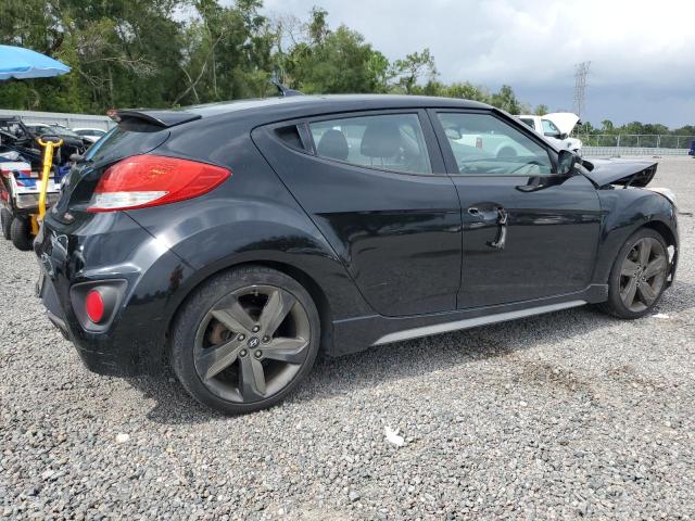 KMHTC6AE9FU237598 - 2015 HYUNDAI VELOSTER TURBO BLACK photo 3