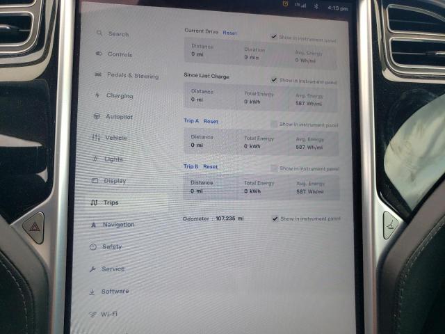 5YJSA1E22FF105834 - 2015 TESLA MODEL S 灰色 照片 9